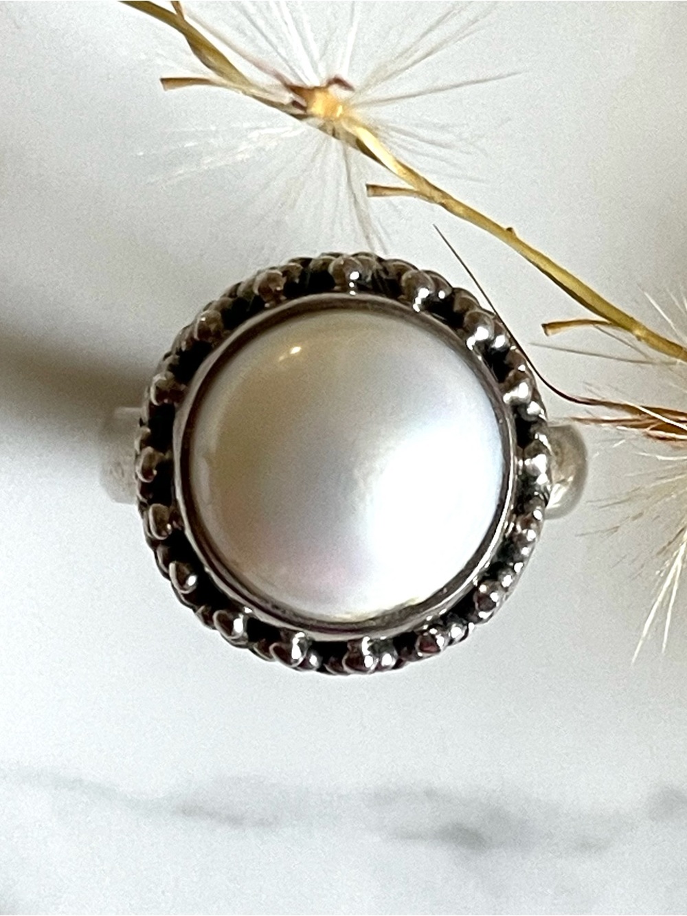 925 Sterling silver, fresh water Pearl Ring ( US 6,8 & 9)